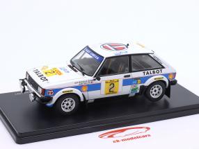 Talbot Sunbeam Lotus #2 vincitore rally codesur 1981 Frequelin, Todt 1:24 Altaya