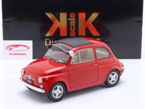 Fiat 500 F Custom avec détachable Toit Année de construction 1968 rouge 1:12 KK-Scale