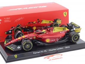 Charles Leclerc Ferrari F1-75 #16 2do Italia GP Fórmula 1 2022 1:24 Bburago