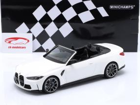 BMW M4 convertible (G83) year 2021 white 1:18 Minichamps
