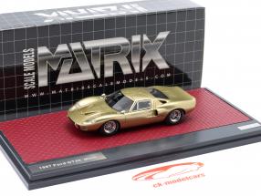 Ford GT40 MK III Baujahr 1967 gold metallic 1:43 Matrix