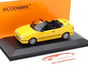 Renault 19 Cabriolet Byggeår 1991 gul 1:43 Minichamps