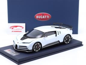 Bugatti Centodieci Ano de construção 2022 quartzo branco 1:18 LookSmart