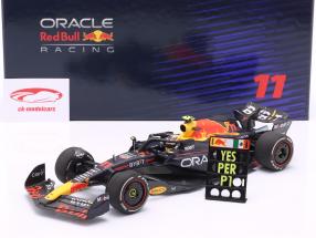 S. Perez Red Bull RB19 #11 Winner Saudi Arabia GP Formula 1 2023 1:18 Minichamps