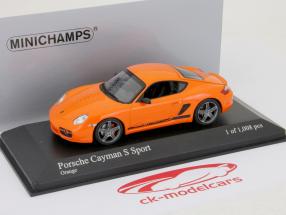 ポルシェケイマンSスポーツ（987）2008年モデルオレンジ1時43ミニチャンプス