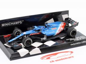 Fernando Alonso Alpine A521 #14 3er Katar GP fórmula 1 2021 1:43 Minichamps
