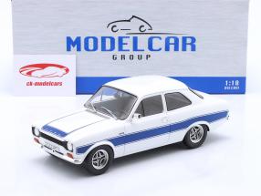 Ford Escort MK1 RS 2000 Año de construcción 1973 blanco / azul 1:18 ModelCar Group