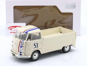 Volkswagen VW T1 Pick-Up Racer #53 year 1950 cream white 1:18 Solido