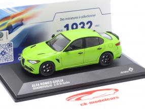 Alfa Romeo Giulia Quadrifoglio Bouwjaar 2019 zuur groente 1:43 Solido