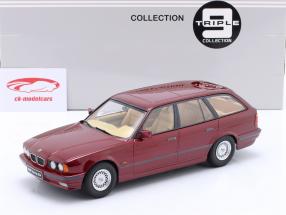 BMW 5s Series E34 Touring Ano de construção 1996 calipso vermelho metálico 1:18 Triple9