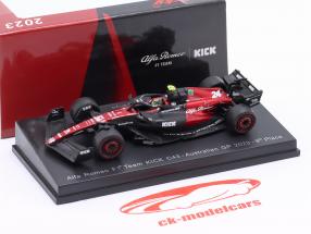 Zhou Guanyu Alfa Romeo C43 #24 9th Australien GP Formel 1 2023 1:64 Spark