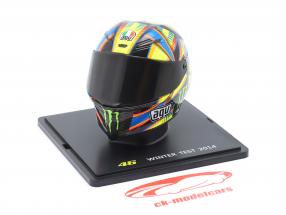 Valentino Rossi #46 invierno prueba MotoGP 2014 casco 1:5 Spark Editions
