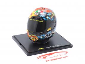 Valentino Rossi #46 2nd 500ccm MotoGP 2000 helmet 1:5 Spark Editions