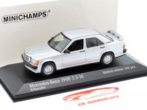 Mercedes-Benz 190E 2.3 (W201) Anno di costruzione 1984 argento brillante 1:43 Minichamps