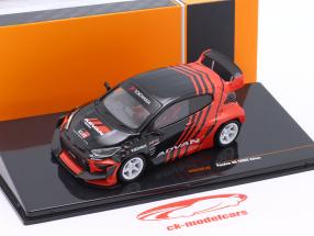 Toyota Pandem GR Yaris Advan year 2022 black / red 1:43 Ixo