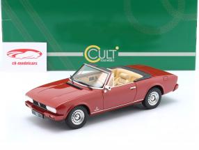 Peugeot 504 Cabriolet Baujahr 1983 rot 1:18 Cult Scale