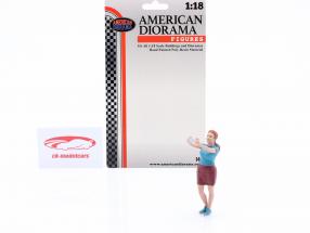 Diorama figura Series #702 Mulher com Smartphone 1:18 American Diorama