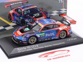 Porsche 911 GT3 R #24 ganhador Norisring DTM 2022 KÜS Team75 Preining Signature 1:43 Minichamps