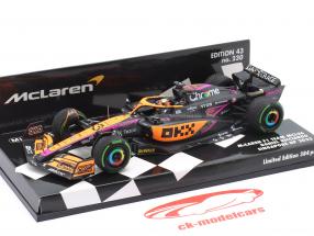 D. Ricciardo McLaren MCL36 #3 5° Singapore GP formula 1 2022 1:43 Minichamps