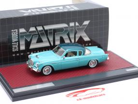Studebaker Power Hawk Год постройки 1956 бирюзовый 1:43 Matrix