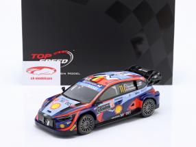 Hyundai i20 N Rally1 #11 3rd Rallye Monte Carlo 2023 Neuville, Wydaeghe 1:18 TrueScale