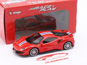 Ferrari 488 Pista Coupe Baujahr 2015 rot 1:43 Bburago