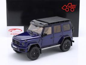 Mercedes-Benz G63 AMG (W463) 4x4 Año de construcción 2023 azul místico 1:18 NZG
