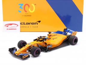 F. Alonso McLaren MCL33 #14 300番目 F1 GP カナダ 式 1 2018 1:18 Minichamps