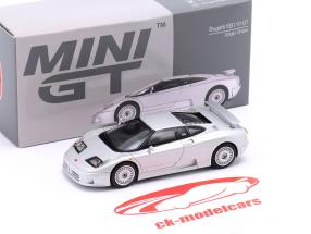 Bugatti EB110 GT LHD Byggeår 1995 sølvgrå 1:64 TrueScale