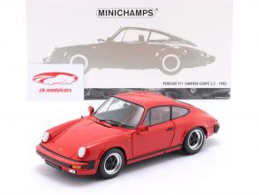 Porsche 911 Carrera Coupe 3.2 Ano de construção 1983 vermelho 1:18 Minichamps