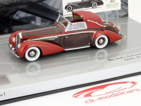 Delage D8-120 cabriolet Ponderando o Museu Colecção Automotive 1:43 Minichamps