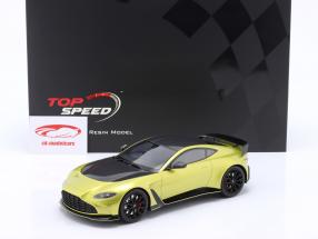 Aston Martin V12 Année de construction 2022 Vantage Cosmopolitan jaune 1:18 TrueScale
