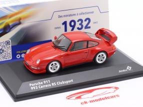 Porsche 911 (993) Carrera RS Clubsport year 1993-1995 red 1:43 Solido