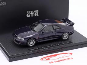 Nissan Skyline GT-R (R33) VSpec Année de construction 1995 violet 1:43 Ebbro