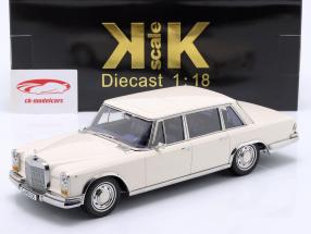 Mercedes-Benz 600 SWB (W100) 建造年份 1963 白色的 1:18 KK-Scale