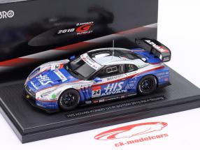 Nissan GT-R GT500 #24 Super GT série Sepang 2010 de Oliveira, Yasuda 1:43 Ebbro