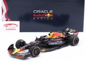 Max Verstappen Red Bull RB18 #1 vincitore U.S.A. GP formula 1 Campione del mondo 2022 1:18 Minichamps