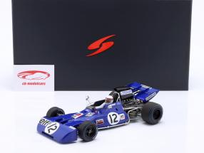 J. Stewart Tyrrell 003 #12 vincitore britannico GP formula 1 Campione del mondo 1971 1:18 Spark