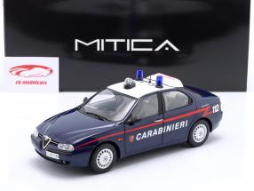Alfa Romeo 156 2.0 Twin Spark Carabinieri 1997 bleu 1:18 Mitica
