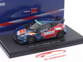 Ebbro 1:43 Honda Cr-Z Legend Cup 2011 blue 44694 model car