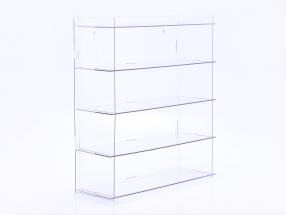 Acrylvitrine 50x55x16 cm mit 5 Ebenen für Maßstab 1:18 / 1:24 / 1:43 / 1:64 