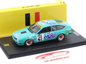 Alfa Romeo Alfetta GTV/6 #41 9th 24h Spa 1986 Maillien, Bovy, Faustein 1:43 Spark