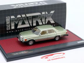 Mercedes-Benz 450 SE (W116) USA year 1978 light green metallic 1:43 Matrix
