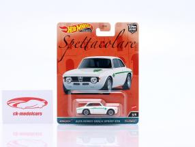 Alfa Romeo Giulia Sprint GTA blanc, vert 1:64 HotWheels