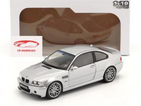 BMW M3 (E46) CSL год постройки 2003 серебристо-серый металлический 1:18 Solido