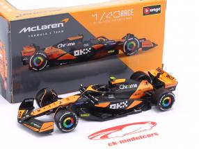 Lando Norris McLaren MCL38 #4 ganador Miami GP fórmula 1 2024 1:43 Bburago