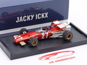 Jacky Ickx Ferrari 312B #27 Bélgica GP fórmula 1 1970 com figura do motorista 1:43 Brumm