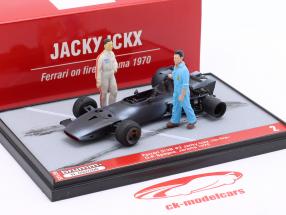 Jacky Ickx Ferrari 312B #2 Espanha GP fórmula 1 1970 1:43 com figuras de motorista Brumm