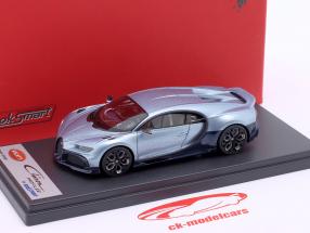 Bugatti Chiron Profilee bouwjaar 2023 zilver metalen / donkerblauw 1:43 LookSmart