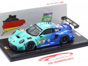 Porsche 911 GT3 R (992) #33 6º 24h Nürburgring 2024 Andlauer, Bachler, Müller, Picariello 1:43 Spark